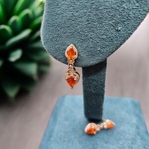 Kyanite and Zircon Earrings